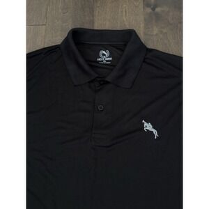 NWT Lucky Horse Mens Black Performance‎ Polo Shirt Stretch Size XL Made In India